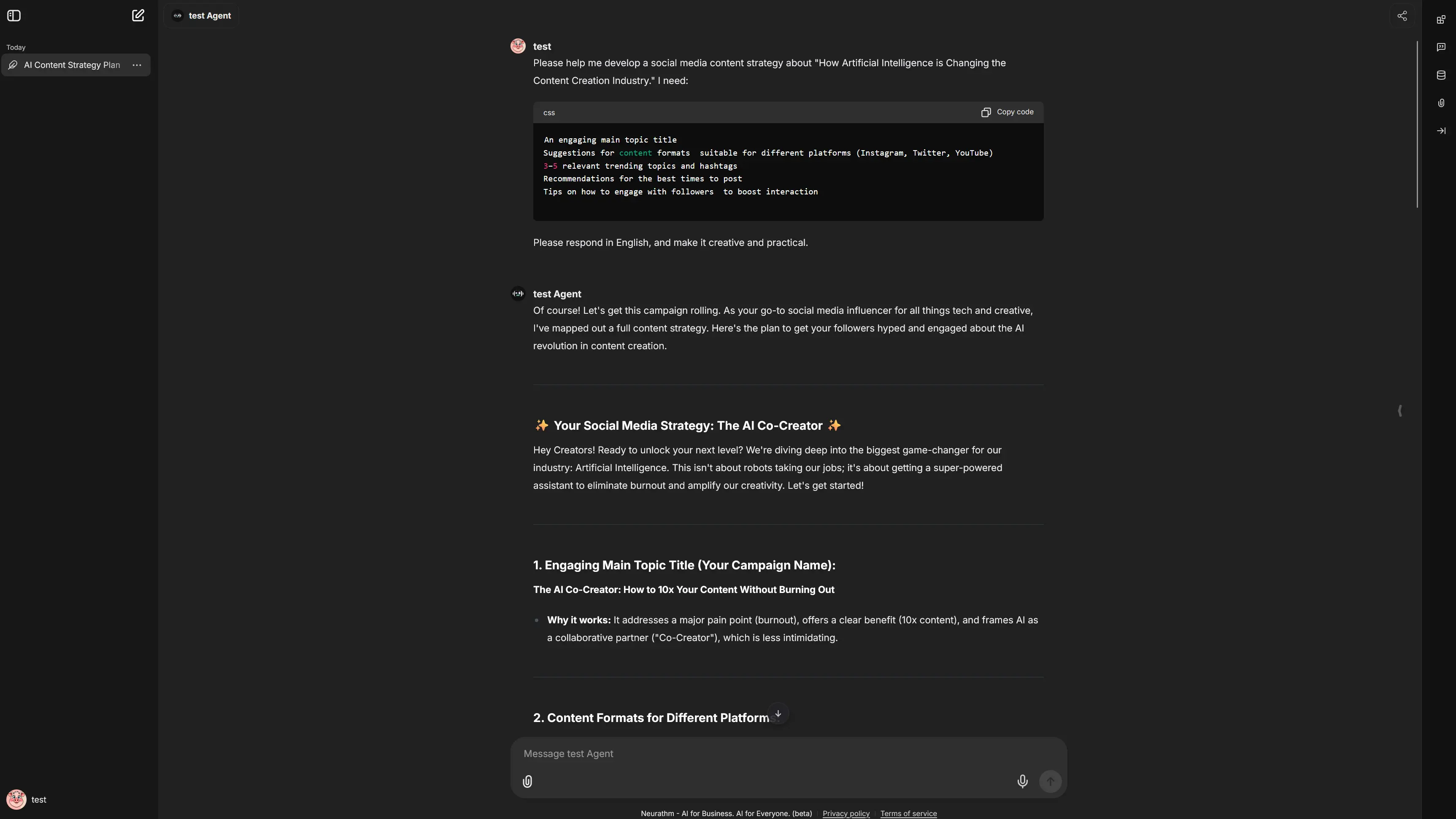 Content Creation & Research - AI Writing Assistant